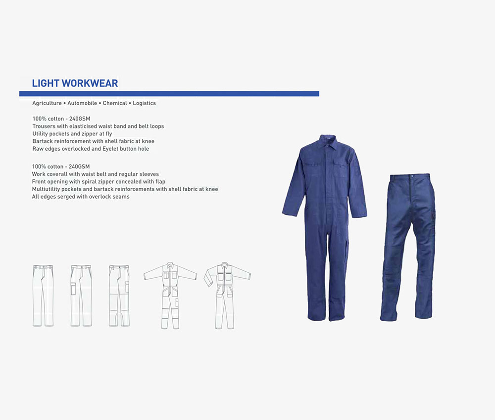 Light Workwear Agriculture Logistics Chemical Cotton