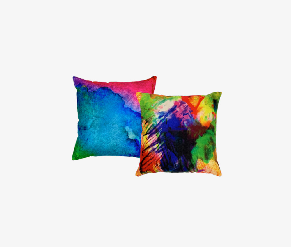 Vibrant Printed Cushion Polyester